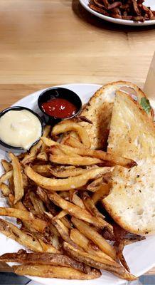 grilled cheese BLT and fries