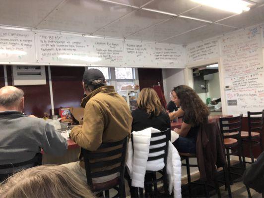 Right side Inside view of Laurel Diner