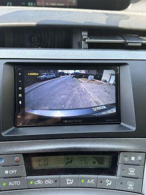 My new screen with backup camera