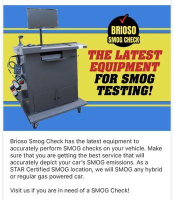 Brioso Smog Check