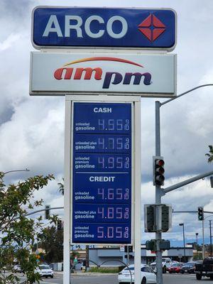 Gas prices as of 3-3-24