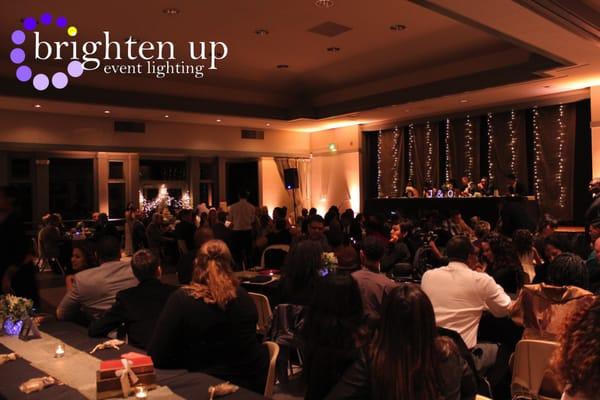 Brighten Up Event Lighting | Richard Conzelmann Community Center Uplighting Event Sacramento