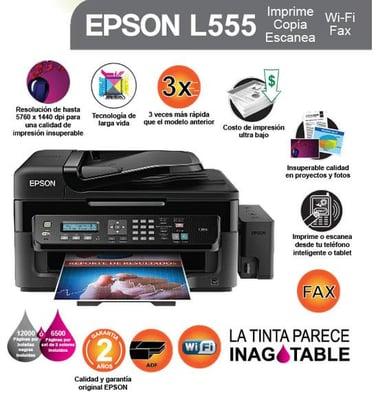 Impresoras epson con sistemas de tinta continua instalados varios modelos disponibles