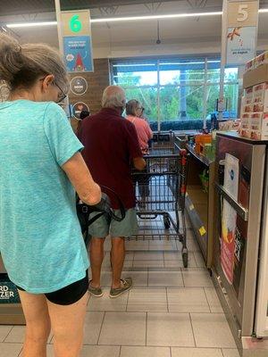 Line for the register