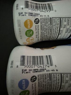 Bottles of coffee expired 4-5 months ago.