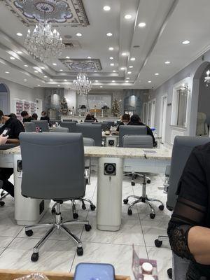 This may have been the biggest nail salon I've ever been to