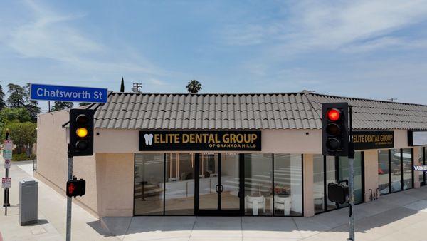 Front of Elite Dental Group of Granada Hills Office