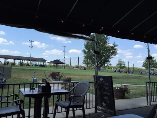 View overlooking golf course on a quiet afternoon...