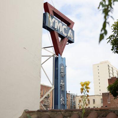 Historic Chinatown YMCA Neon Sign in San Francisco