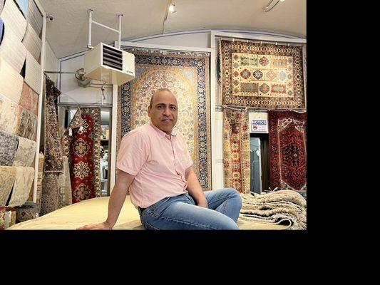 Jafar - the nicest, best rug dealer in Bellevue and Seattle.  The Arnold Shwartznegger of the Bellevue rug world