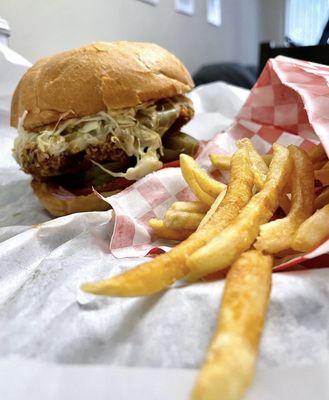 Godzilla Attack Burger Fries