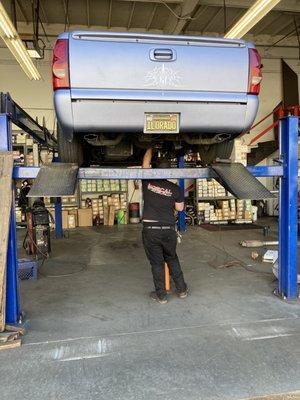 My truck at NorCal Muffler