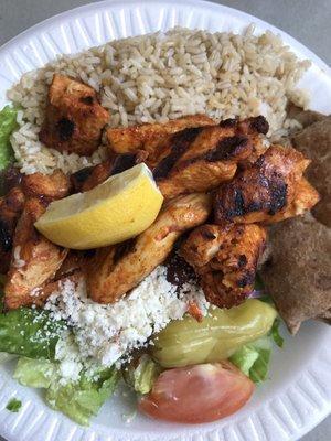 Chicken Kebob Platter