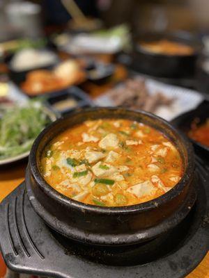 Oyster Tofu Soup (Sundubu)