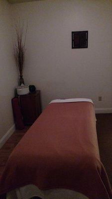 One of three massage rooms