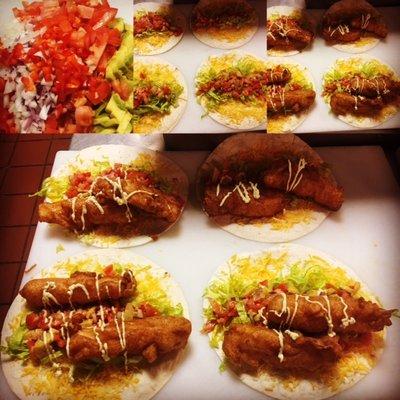 Fish tacos in our cafe