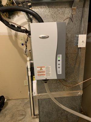 AprilAire steam humidifier installation!