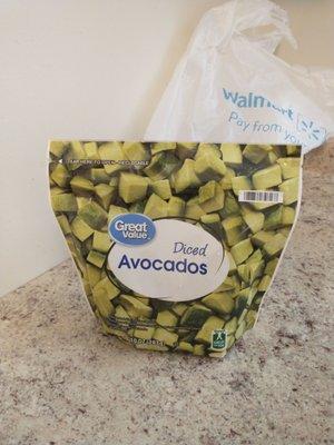 Frozen avocados