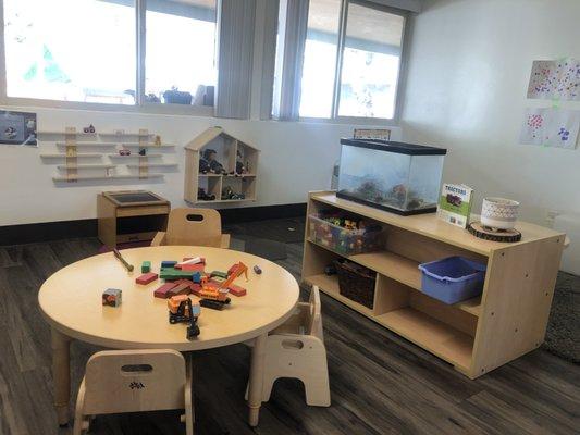 Toddler/Sprout Room with Exploration of Blocks and Trucks