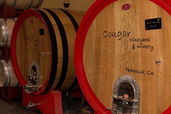 Ask for a peek into the Barrel Room to see these beauties that are used to age the Estate Sangiovese and Montepulciano.