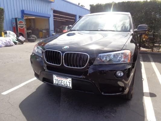 2014 BMW X3 after repairs