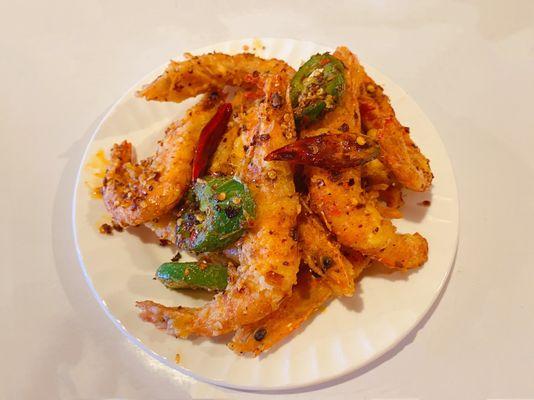 Salt and Pepper Shrimp with Jalapeno