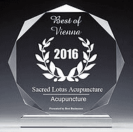 2016 Best of Vienna Business Award for Acupuncture... two years consecutive recipient