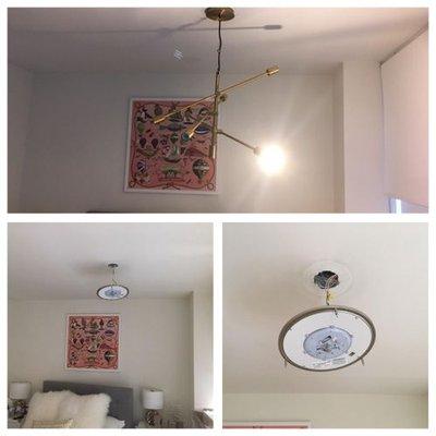 light fixture installation