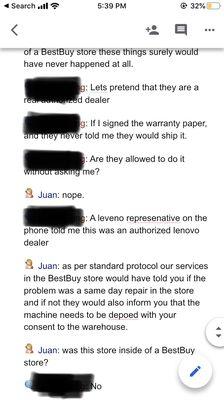 Chat with Lenovo Representative