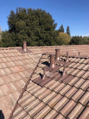 Tile roof maintenance