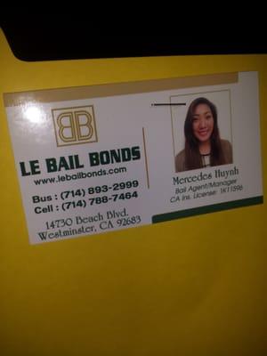 Mercedes our bail agent :)