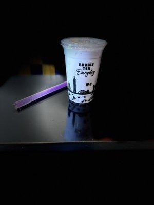 Taro milk boba