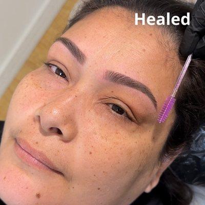 healed ombre brows