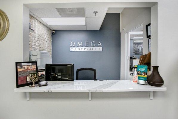 Omega Chiropractic Reception Area