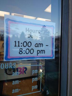 Note dem new hours