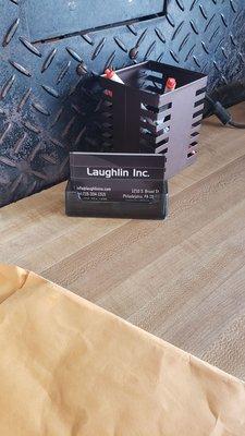 Here is Laughlin business card