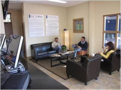 Our newly remodeled waiting area is upscale and comfortable...and we have gourmet coffee!