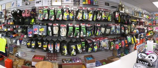 Great selection of GK gloves, jerseys and pants!