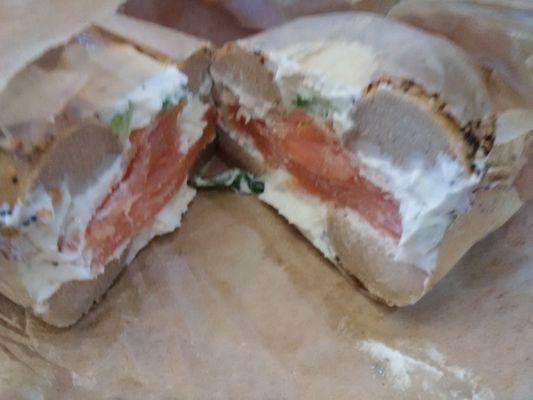 Gluten Free Everything Bagel with LOX