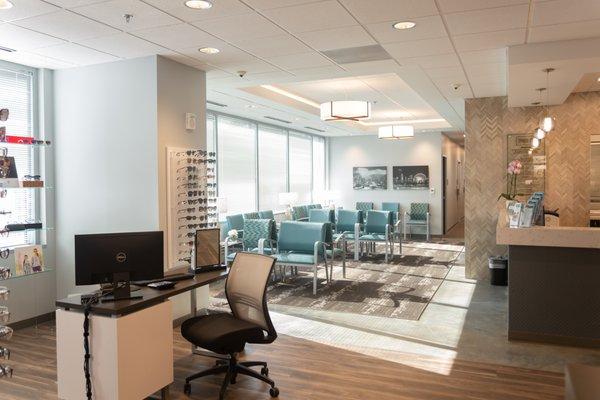 Beautiful natural light in our waiting area and windows that overlook West Peachtree.