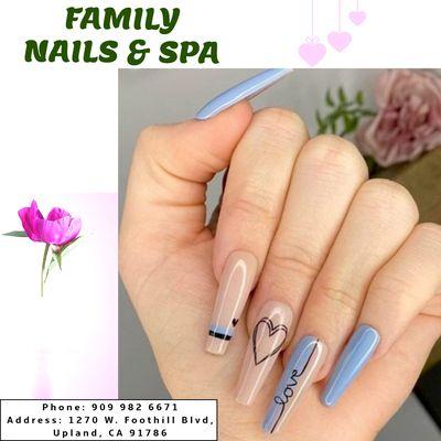 At Family Nails & Spa, We always have the unique color set and no shortage of funny pictures added to the nail.