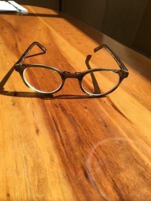 My wife's most recent pair of glasses from eye to eye