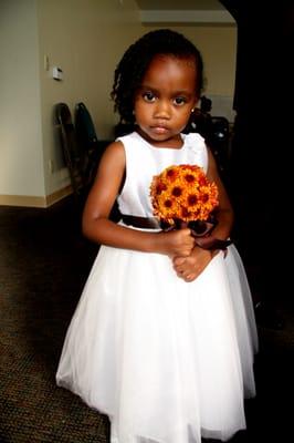 my granddaughter (flower girl)