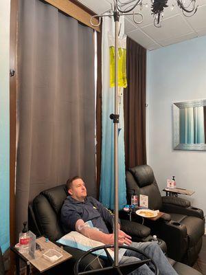 IV Therapy @ dr.revive  in private room  streaming your favorite shows on Netflix, YouTube, Hulu