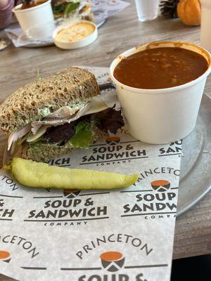 Soup and sandwich combo