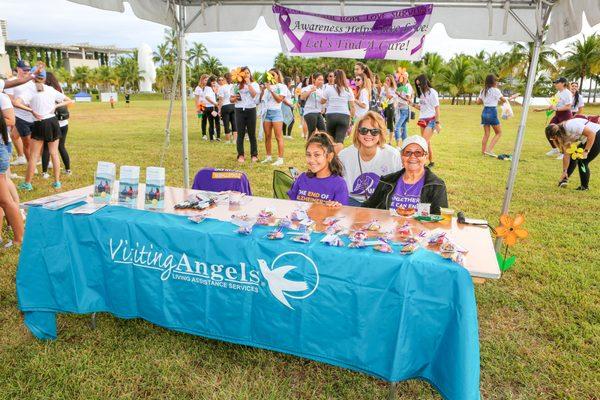 Part of our multi-generational team at the Miami 2018 Walk to End Alzheimer's