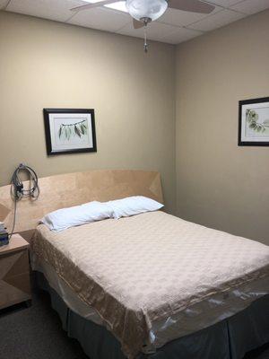 my sleep study room - wish me luck!