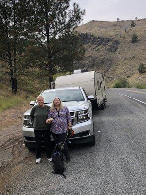 In a little canyon on US 26 in Oregon near the Wallowa-Whitman Forest