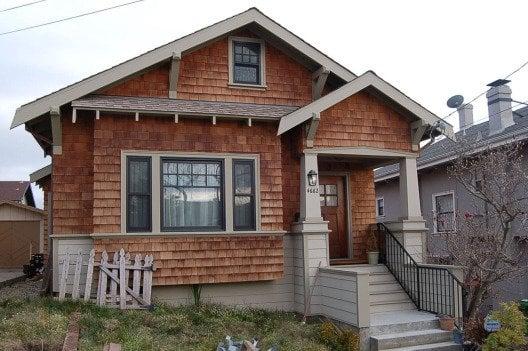 Street View of 3-story Craftsman after renovation