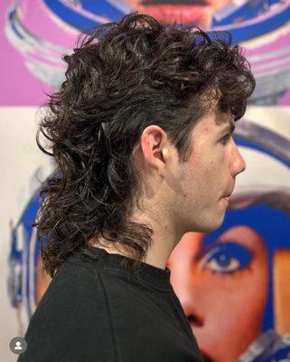 Men hair perm